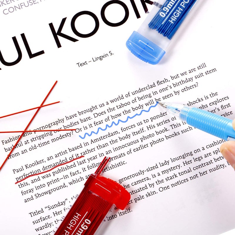 Zhehao 210 Pcs Colorful Refill 0.9 mm Automatic Mechanical Pencil Refills Back to School Pencil Gifts Bulk 7 Colors Stationery for Students School Supplies Home Office - Image 4